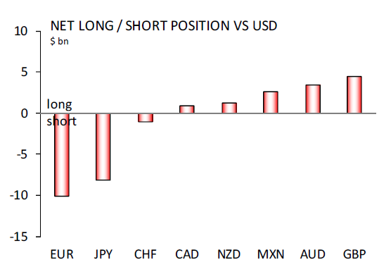 Net Long or Short Position vs USD