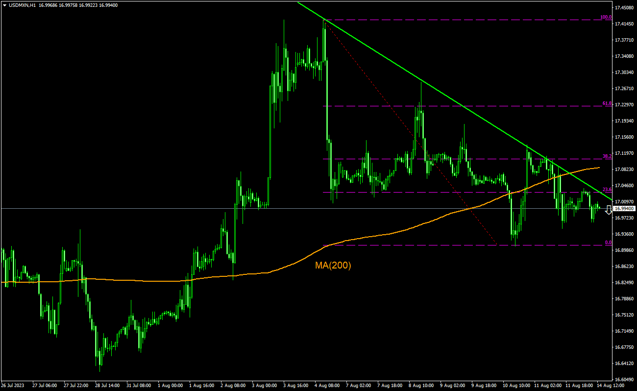 Торговая идея - USD/MXN, 14-08-2023