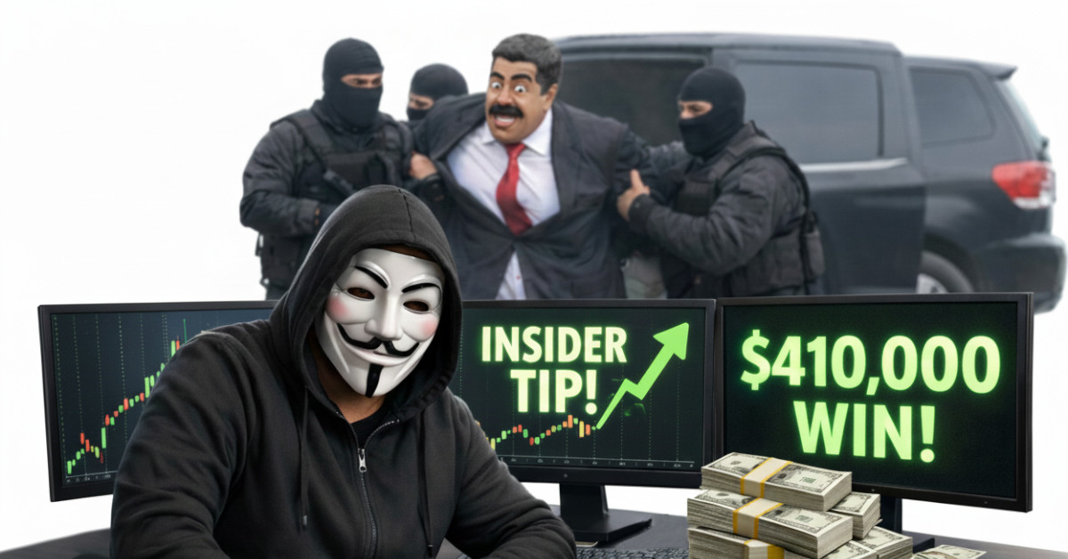 Trader Makes $410,000 Betting on Maduro’s Removal