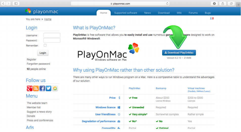 playonmac default applications install